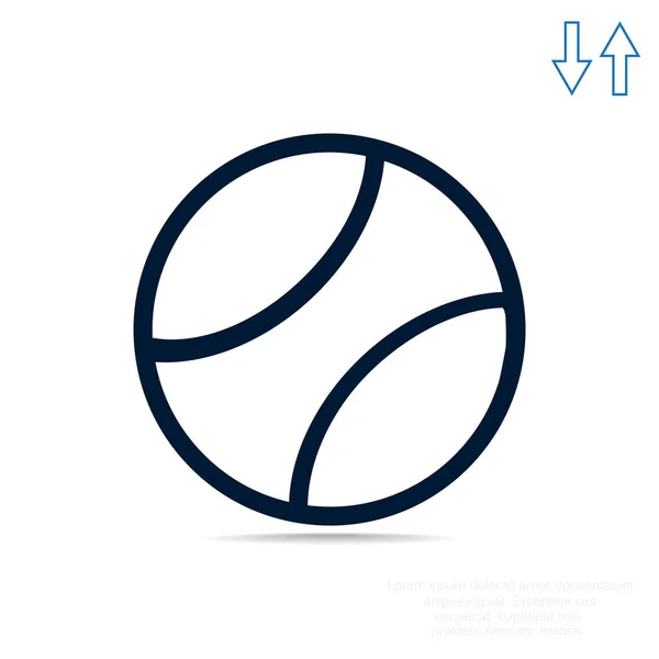 Проста ікона м'яч — стоковий вектор