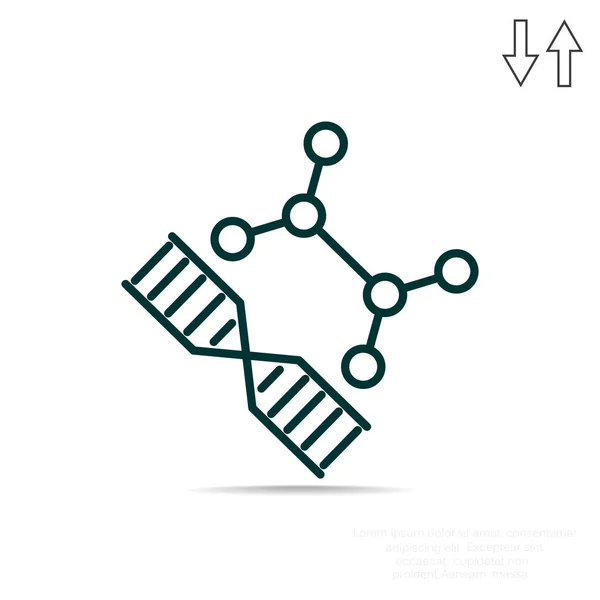 DNA-nettikon – stockvektor