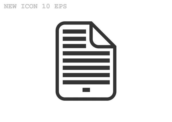 Ikona souboru jednoduchých webových dokumentů — Stockový vektor