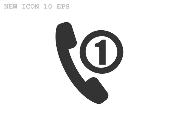 Telefon egyszerű ikon — Stock Vector