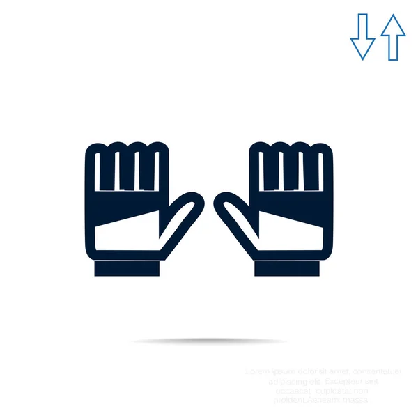 Icône gants gardien de but — Image vectorielle