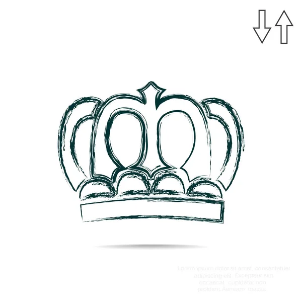 Иконка Crown Web — стоковый вектор