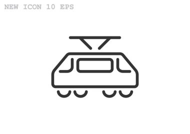 Basit tramvay simgesi