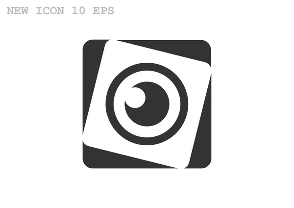 Oogpictogram web lens — Stockvector