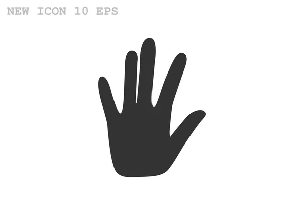Icône web stop main — Image vectorielle