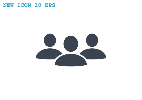 Grupo de personas icono web — Vector de stock