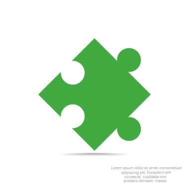 Bulmaca öğesi basit web simgesi