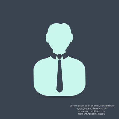 İşadamı siluet web simgesi