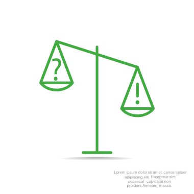 Adalet basit web simgesi ölçekleri