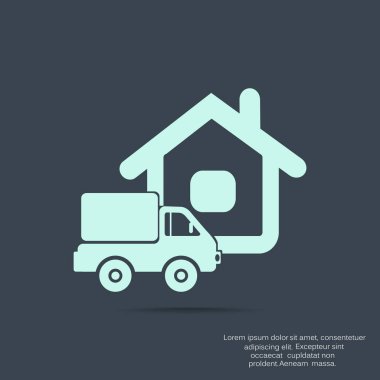 Kamyon evi web simgesinin yanında