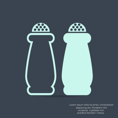 Tuz ve biber shakers simgesi 