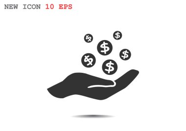 İnsan eline düşen paraları