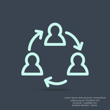 Grup insanların web simgesi