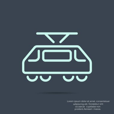 Basit tramvay simgesi