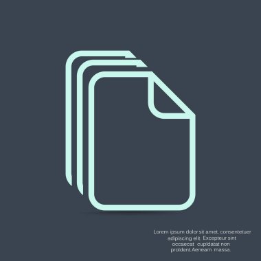 Dosyaları veya belgeleri web simgesi