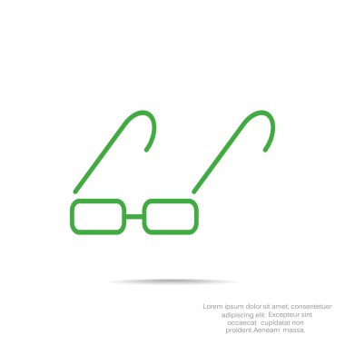 gözlük basit simgesi