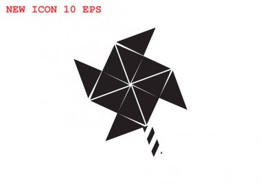 Yel değirmeni pervane oyuncak web simgesi