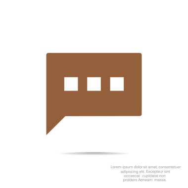 Diyalog kabarcık web simgesi