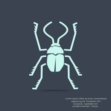 Anahat böceği böcek simgesiyle