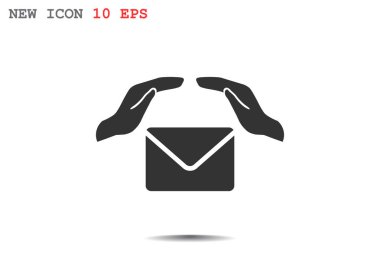 Zarf el web simgesi ile