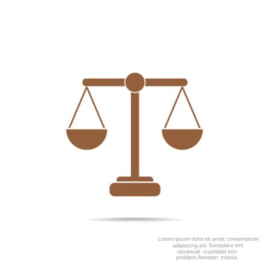 Adalet basit web simgesi ölçekleri