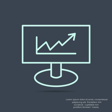 iş büyüyen grafik sunum simgesini