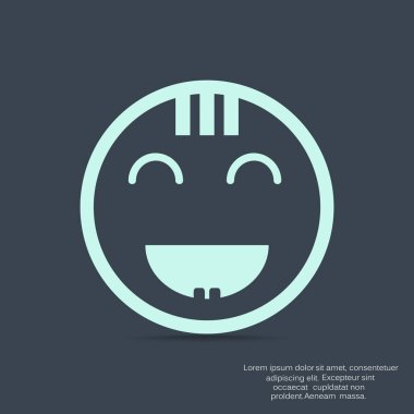 Mutlu bir çocuk yüzü doodle