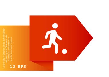 Futbol oyuncu siluet