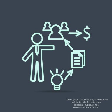 İş basit web simge kümesi