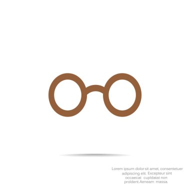 gözlük basit simgesi