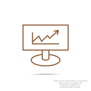iş büyüyen grafik sunum simgesini