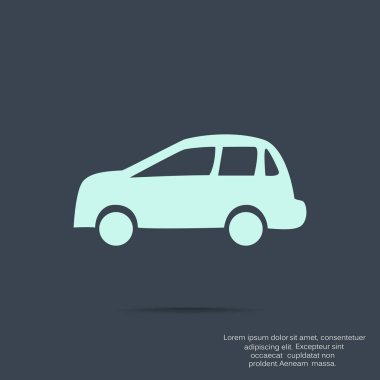 Araba basit simgesi