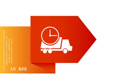 Nakliye ve teslimat web simgesi