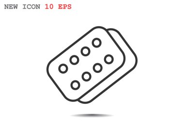 Bandaj sıva basit web simgesi