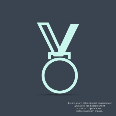 Madalya basit simgesi