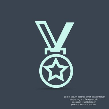 Madalya basit simgesi