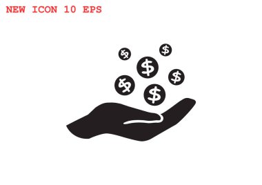 İnsan eline düşen paraları