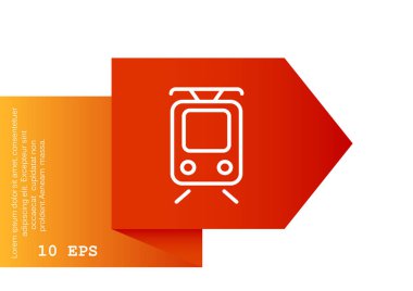 Basit tramvay simgesi