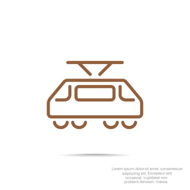 Basit tramvay simgesi