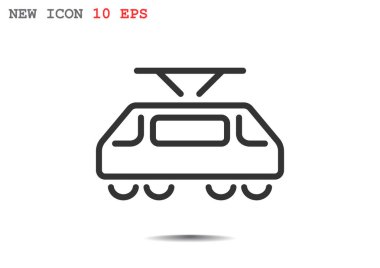 Basit tramvay simgesi