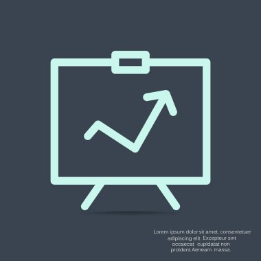 iş büyüyen grafik sunum simgesini