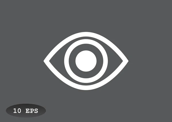 Jednoduchý ikona oka — Stockový vektor