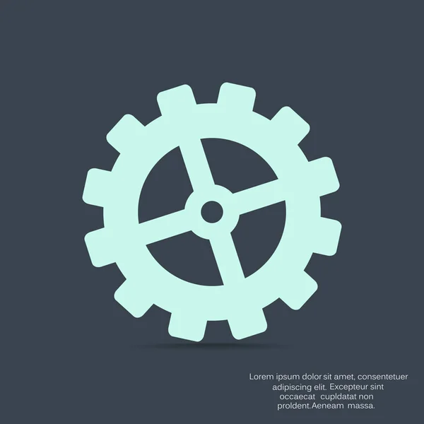 Піктограма веб cogwheel — стоковий вектор