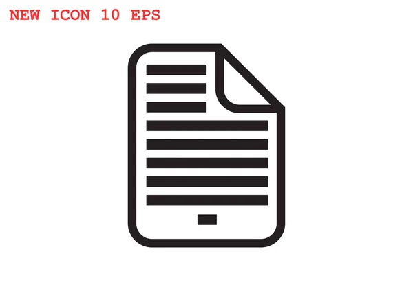 Fichier document icône web simple — Image vectorielle
