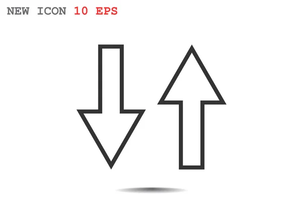 두 개의 화살표 아이콘 — 스톡 벡터