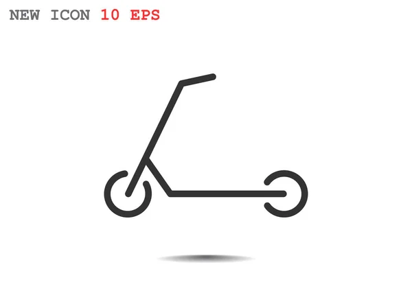 Kick scooter voor kinderen pictogram — Stockvector