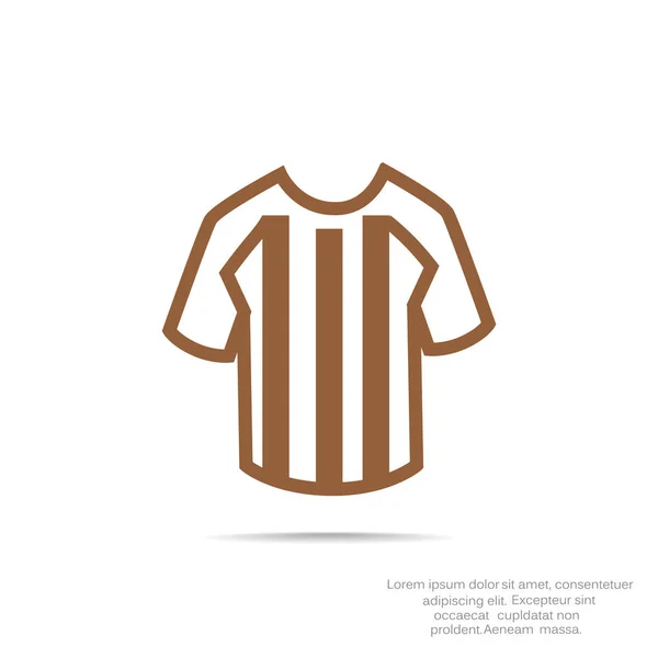 Football icône T-shirt — Image vectorielle