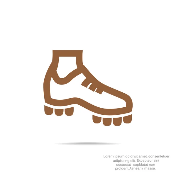Значок футбольного ботинка — стоковый вектор