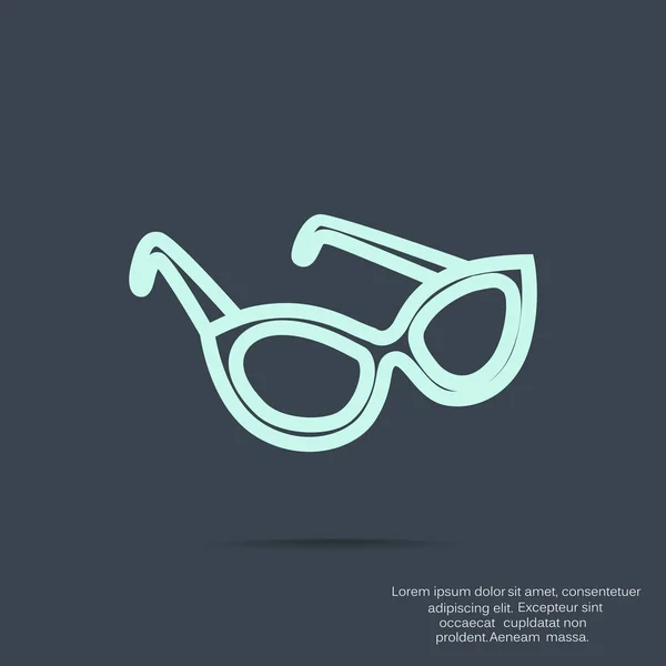 Gafas icono simple — Archivo Imágenes Vectoriales