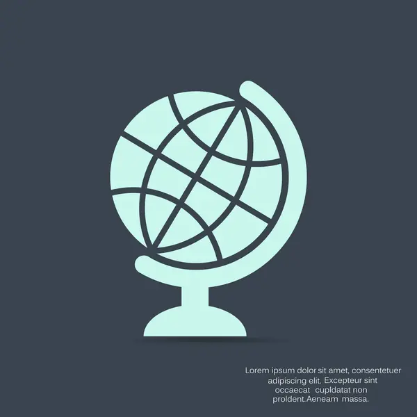 Globe line icon — Stock Vector